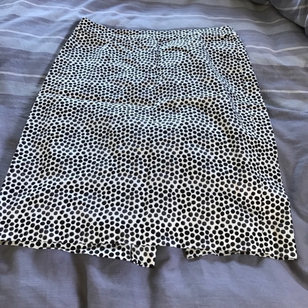 JCrew Paint Dot Pencil Skirt